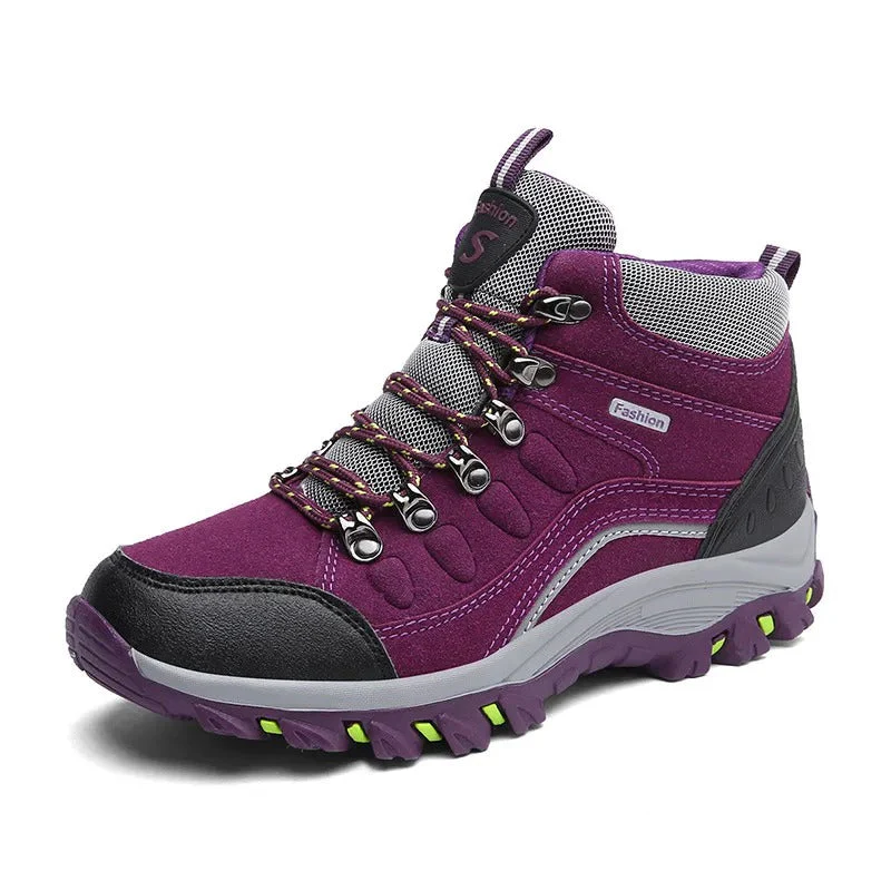 Bottes de randonnée imperméables unisexe – Bottes de trekking robustes plein air pour hommes et femmes avec adhérence tous terrains et soutien de la cheville - Image 6