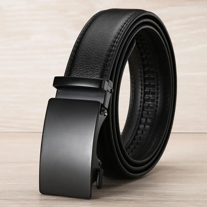 Ceinture en cuir PU de qualité supérieure - Boucle automatique de luxe pour hommes - Image 3