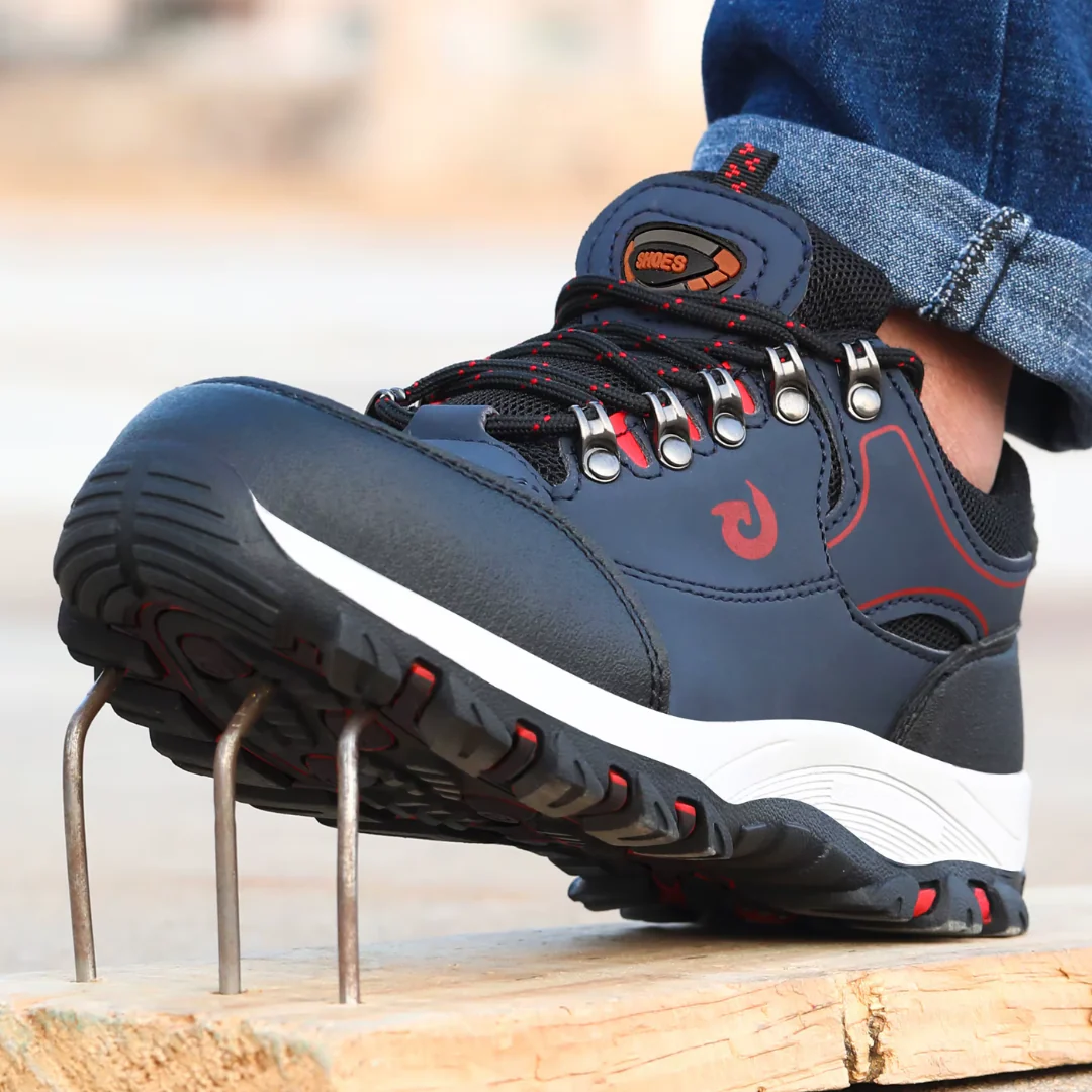Chaussures de sécurité à embout en acier pour homme – Légères, anti-perforation, antidérapantes, baskets de travail durables - Image 3