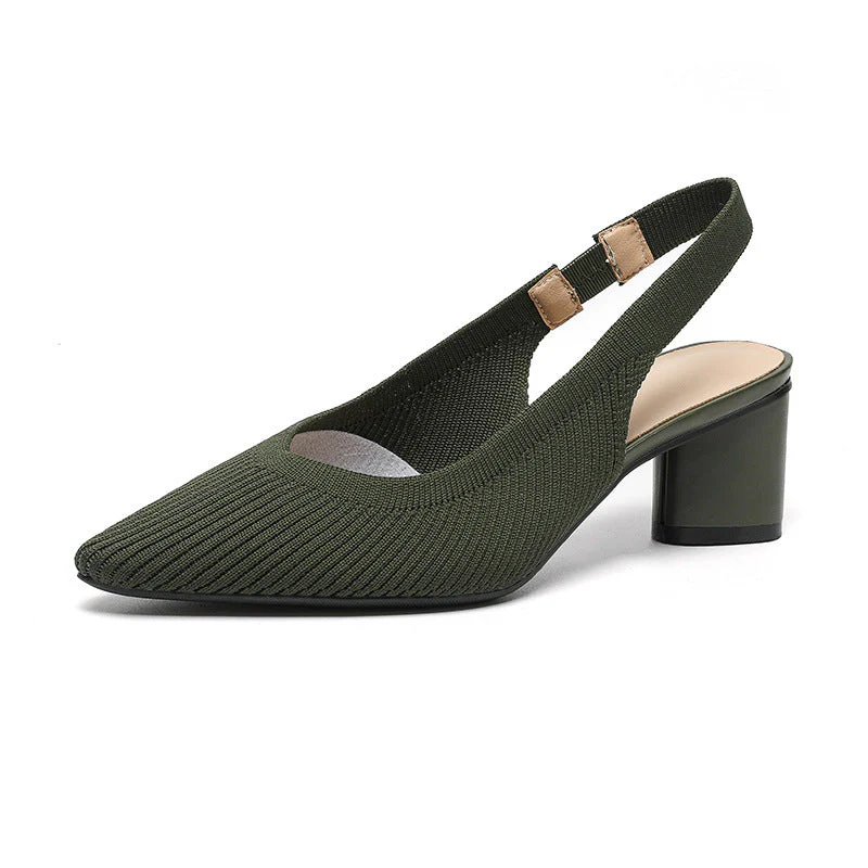 Chaussures femme à bout pointu – Talon carré stable et chic - Image 10