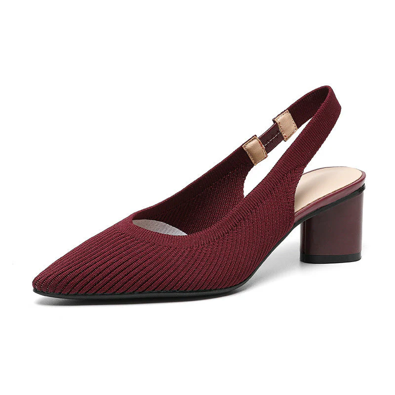 Chaussures femme à bout pointu – Talon carré stable et chic - Image 12