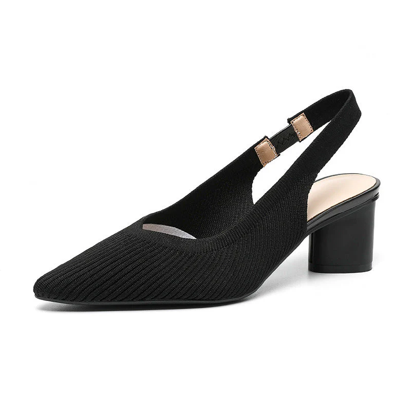 Chaussures femme à bout pointu – Talon carré stable et chic - Image 5