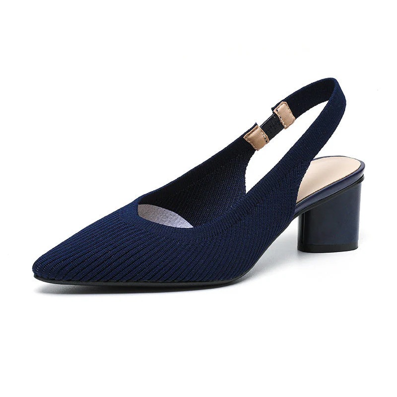 Chaussures femme à bout pointu – Talon carré stable et chic - Image 6
