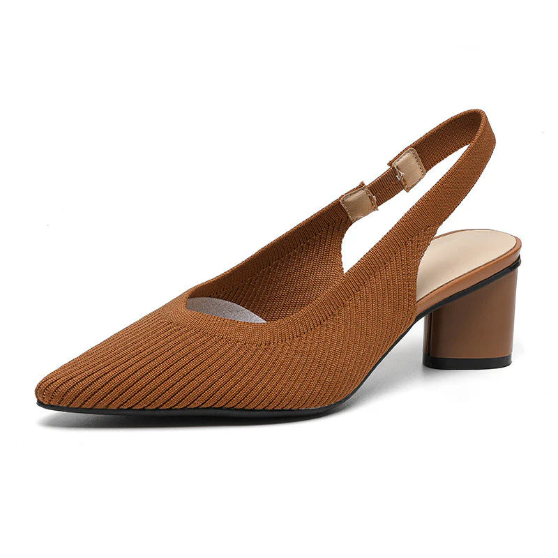 Chaussures femme à bout pointu – Talon carré stable et chic - Image 7