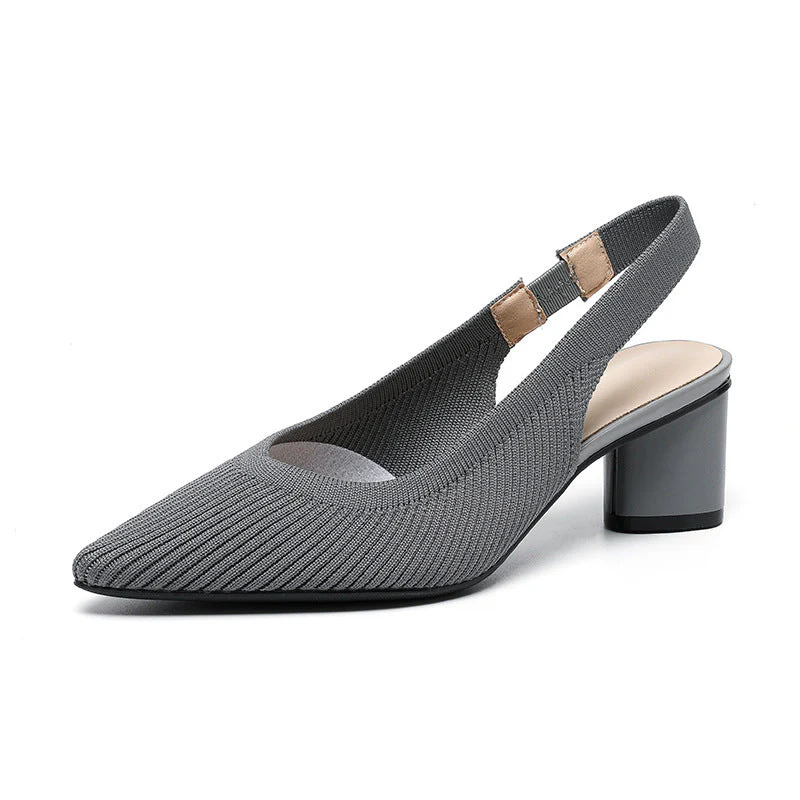 Chaussures femme à bout pointu – Talon carré stable et chic - Image 9