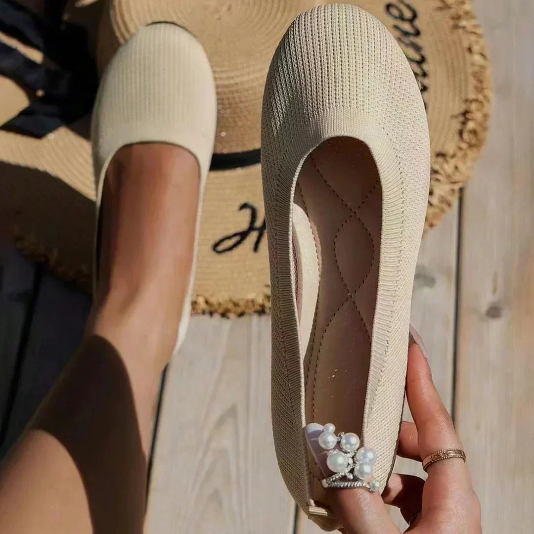 Chaussures Plates Femme Antidérapantes en Maille Légère – Confort Respirant pour Travail et Marche - Image 9