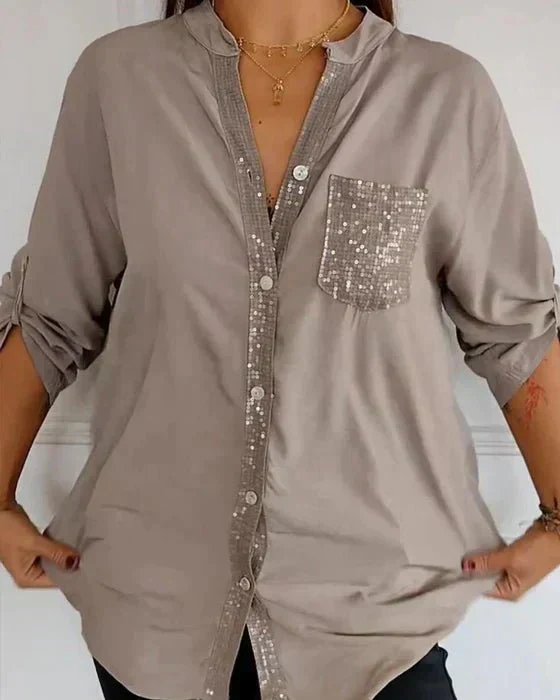 Chemisier Femme Blanche En Coton À Coupe Élancée Et Manches Longues - Image 8