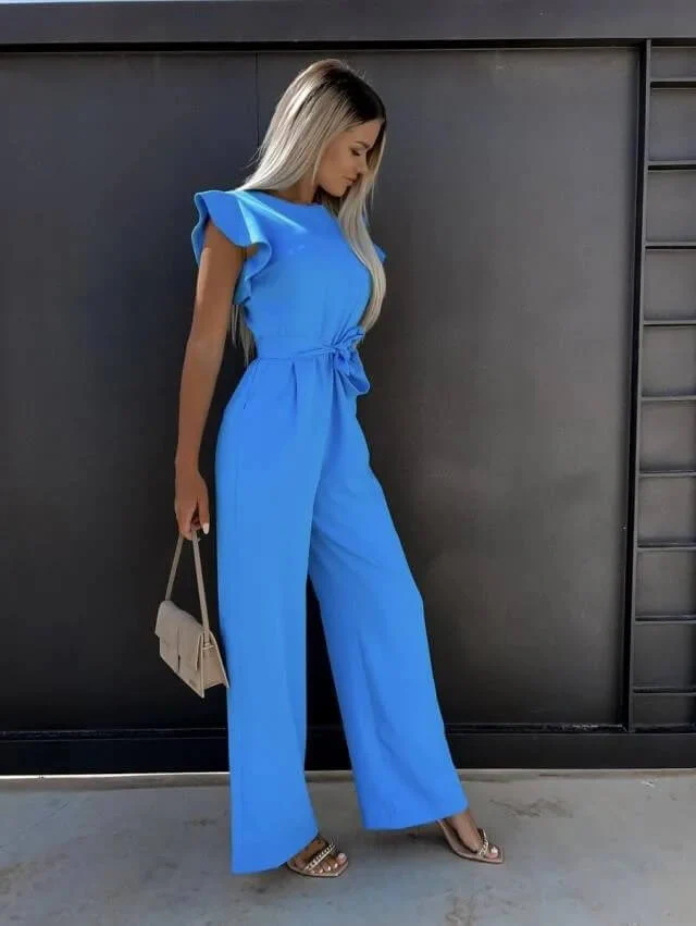 Combinaison élégante et confortable femmes à manches papillon – Tenue une-pièce légère et stylée pour occasions formelles et décontractées - Image 10