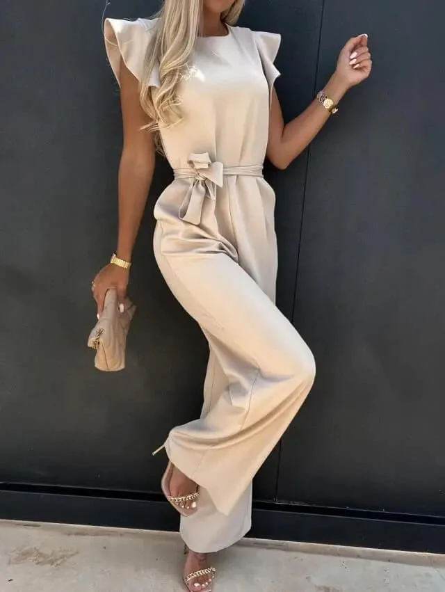 Combinaison élégante et confortable femmes à manches papillon – Tenue une-pièce légère et stylée pour occasions formelles et décontractées - Image 3