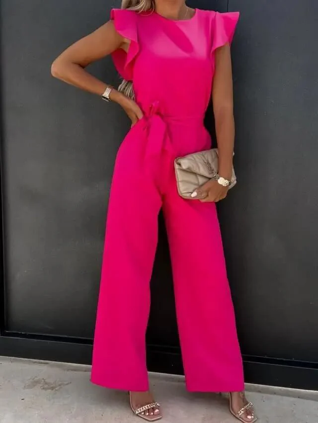 Combinaison élégante et confortable femmes à manches papillon – Tenue une-pièce légère et stylée pour occasions formelles et décontractées - Image 7