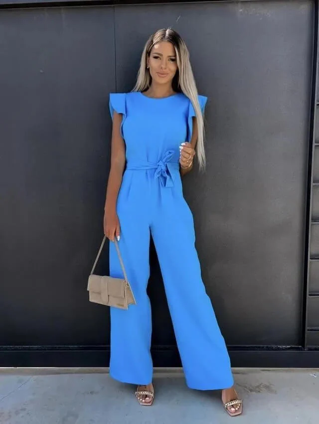 Combinaison élégante et confortable femmes à manches papillon – Tenue une-pièce légère et stylée pour occasions formelles et décontractées - Image 8