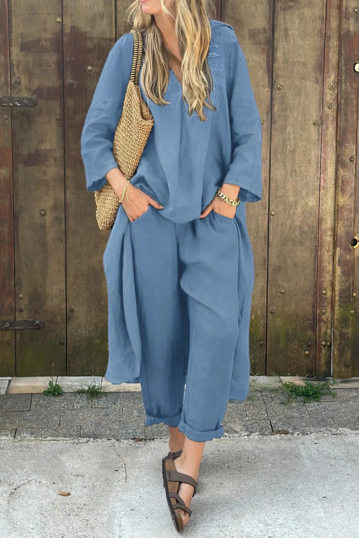 Ensemble Décontracté Tunique et Pantalon Femme – Tenue Légère Été - Image 6