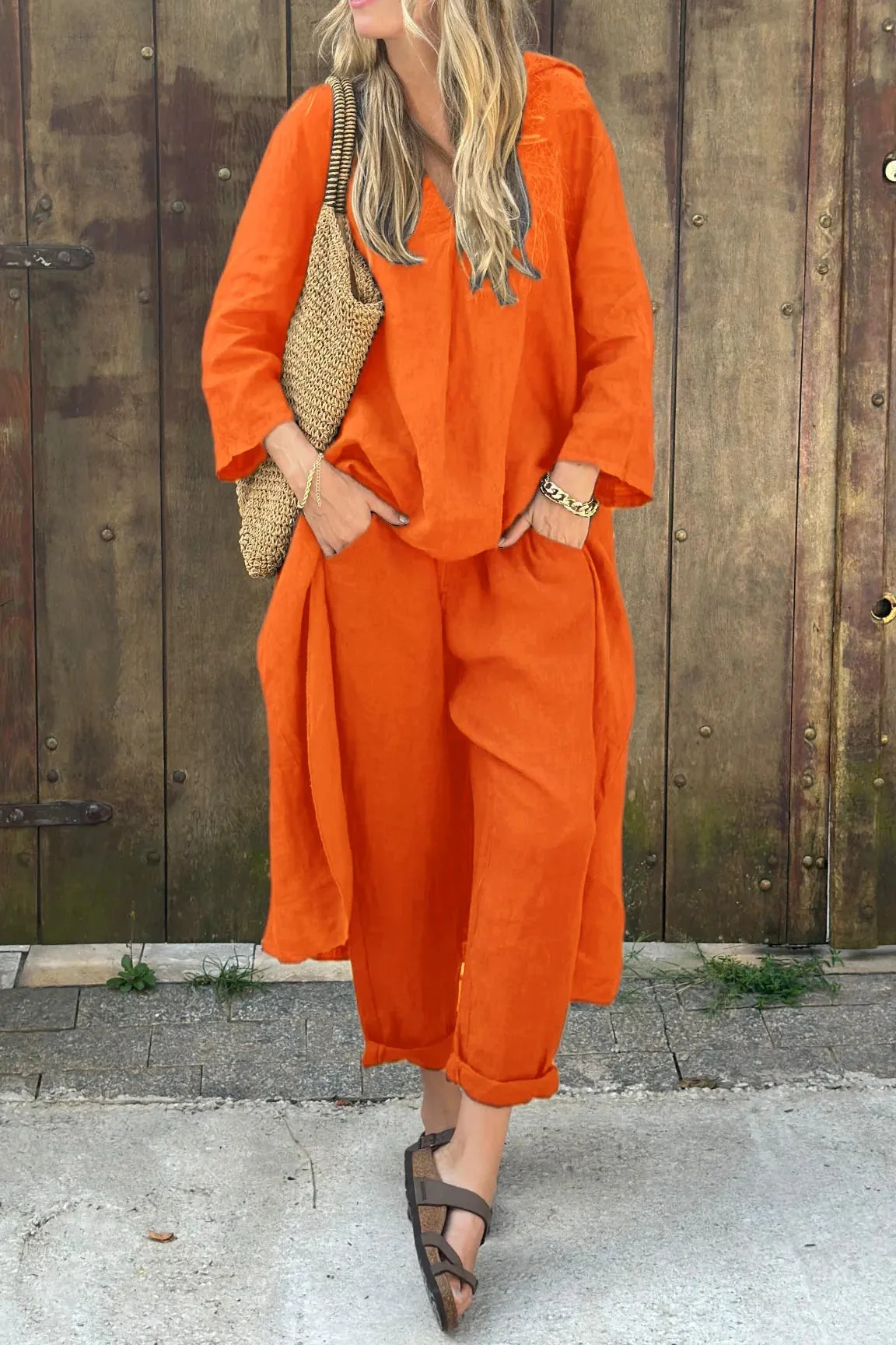 Ensemble Décontracté Tunique et Pantalon Femme – Tenue Légère Été - Image 8