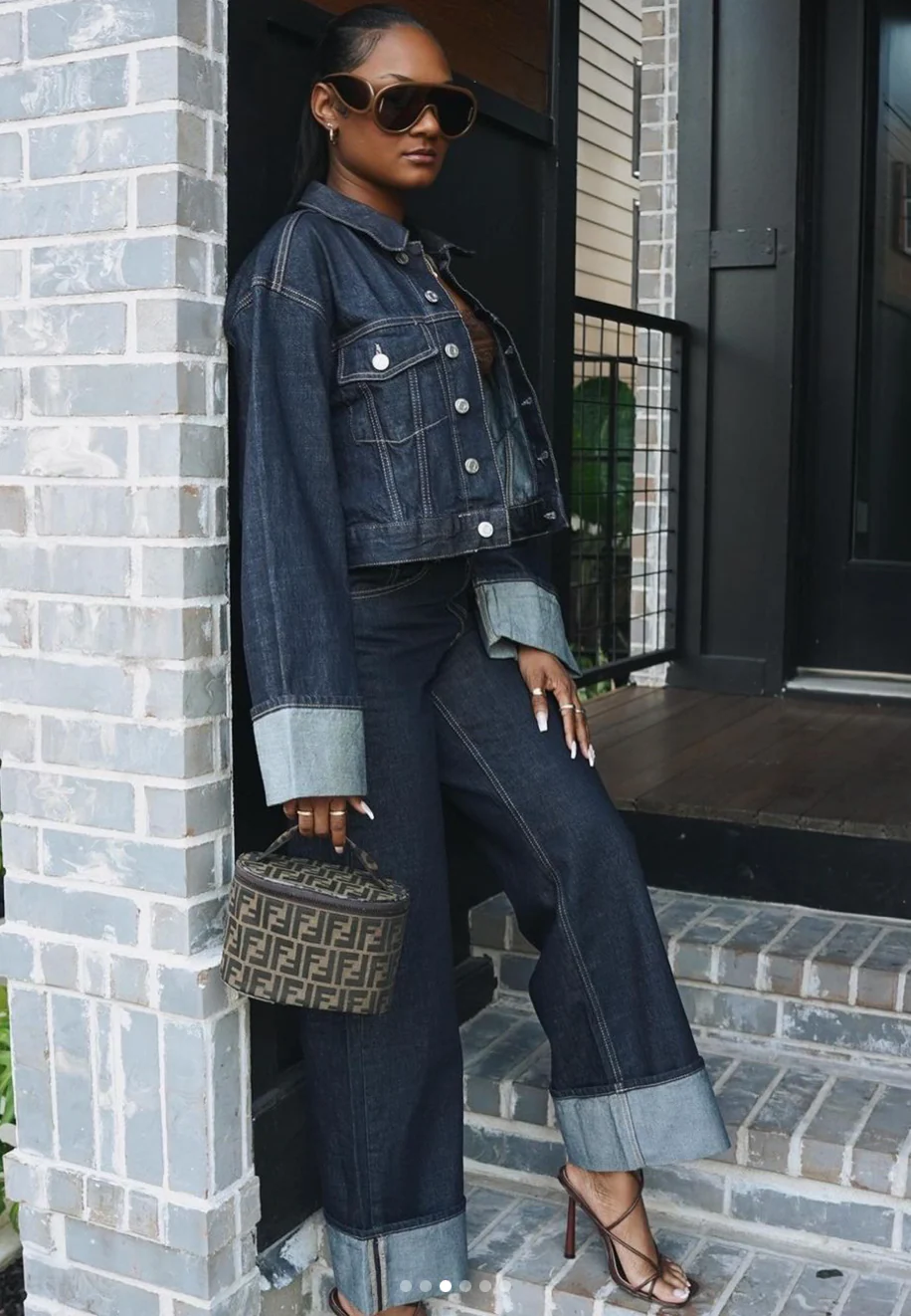 Ensemble en denim chic et stylé pour femmes - décontracté, élégant - Image 5
