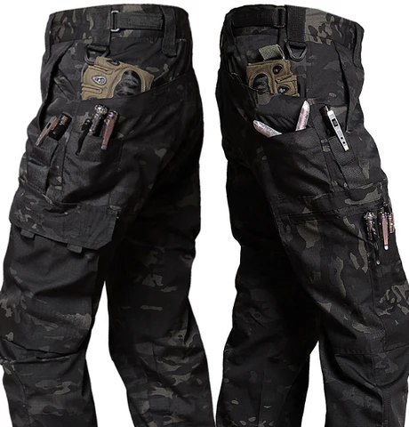 Pantalon tactique durable confortable élégant premium homme – Pantalon utilitaire respirant extensible avec multiples poches travail plein air - Image 3