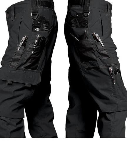 Pantalon tactique durable confortable élégant premium homme – Pantalon utilitaire respirant extensible avec multiples poches travail plein air - Image 4