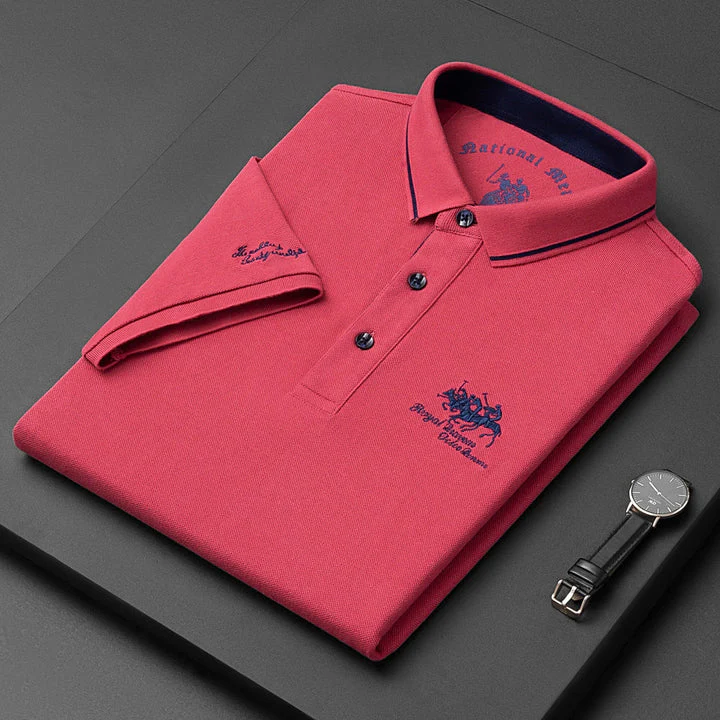 Polo Homme Premium Élégant Stylé Luxe – Respirant, Coupe Classique, Coton Doux, Tee-shirt Décontracté - Image 4