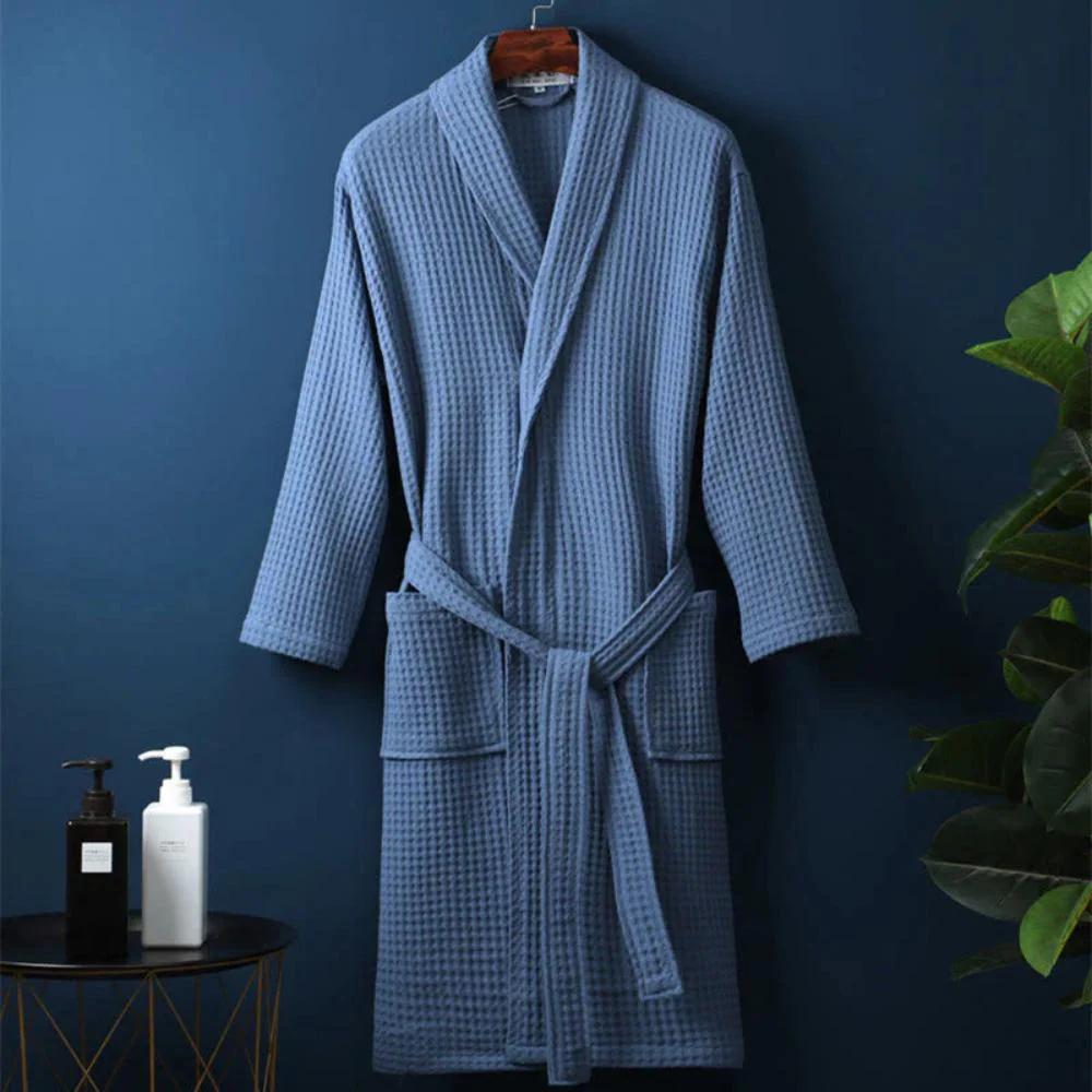 Robe de chambre coton respirant – Peignoir confortable pour spa ou maison - Image 7