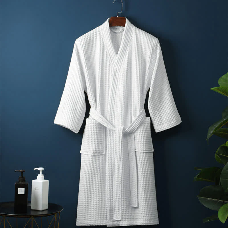 Robe de chambre coton respirant – Peignoir confortable pour spa ou maison - Image 9