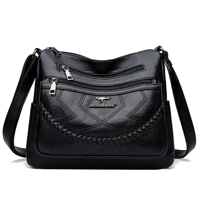 Sac Bandoulière en Cuir Souple de Luxe - Image 10