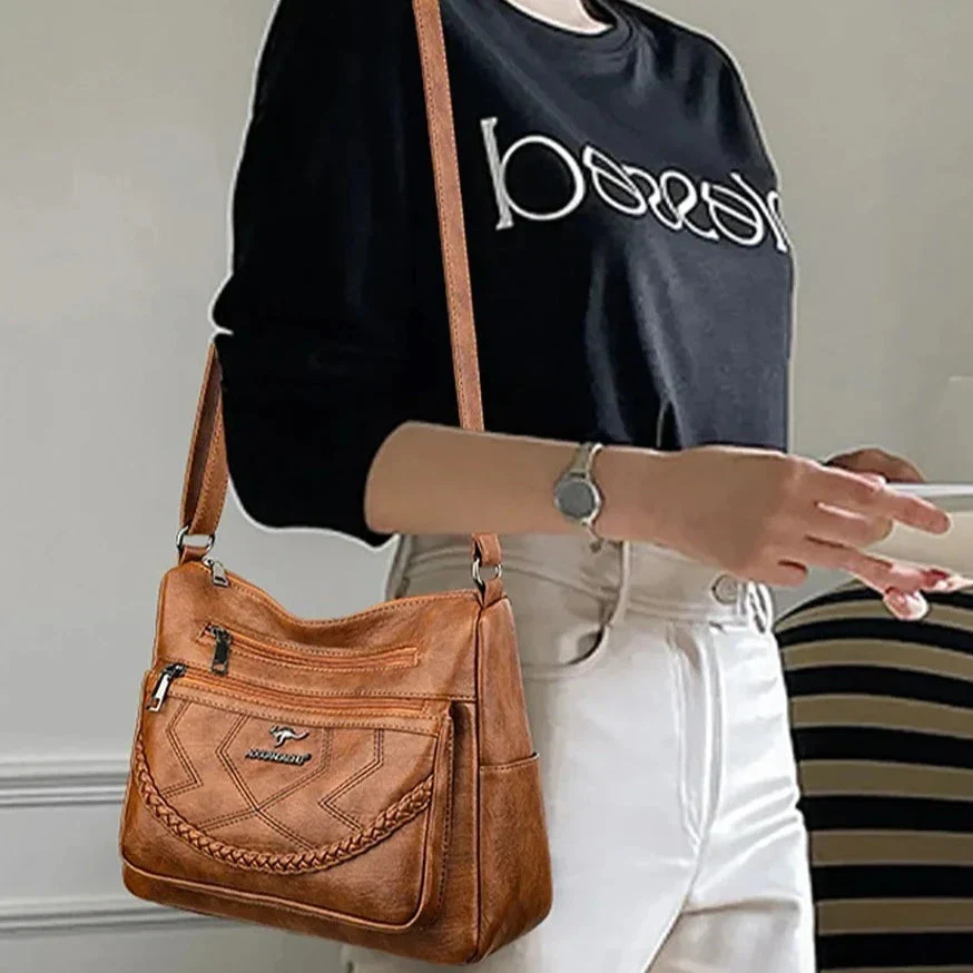 Sac Bandoulière en Cuir Souple de Luxe - Image 5