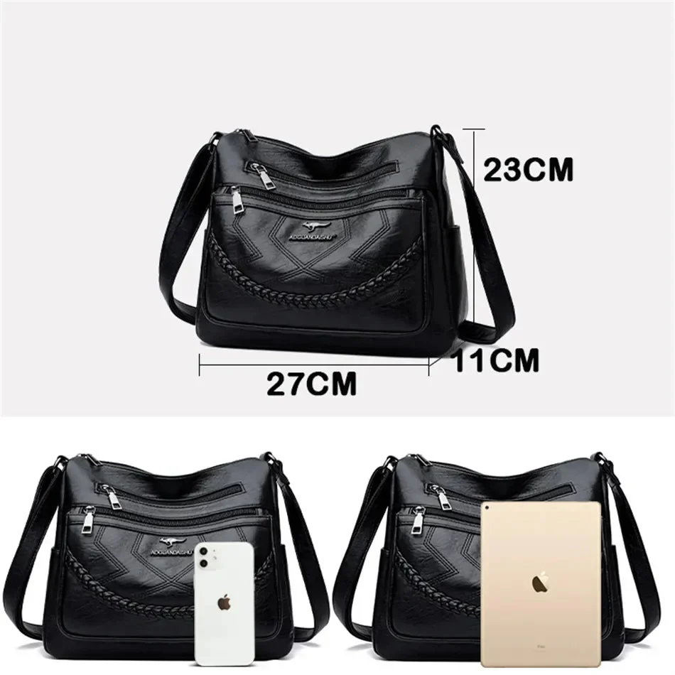 Sac Bandoulière en Cuir Souple de Luxe - Image 6
