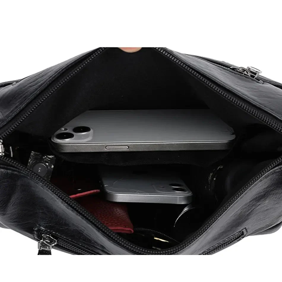 Sac Bandoulière en Cuir Souple de Luxe - Image 8