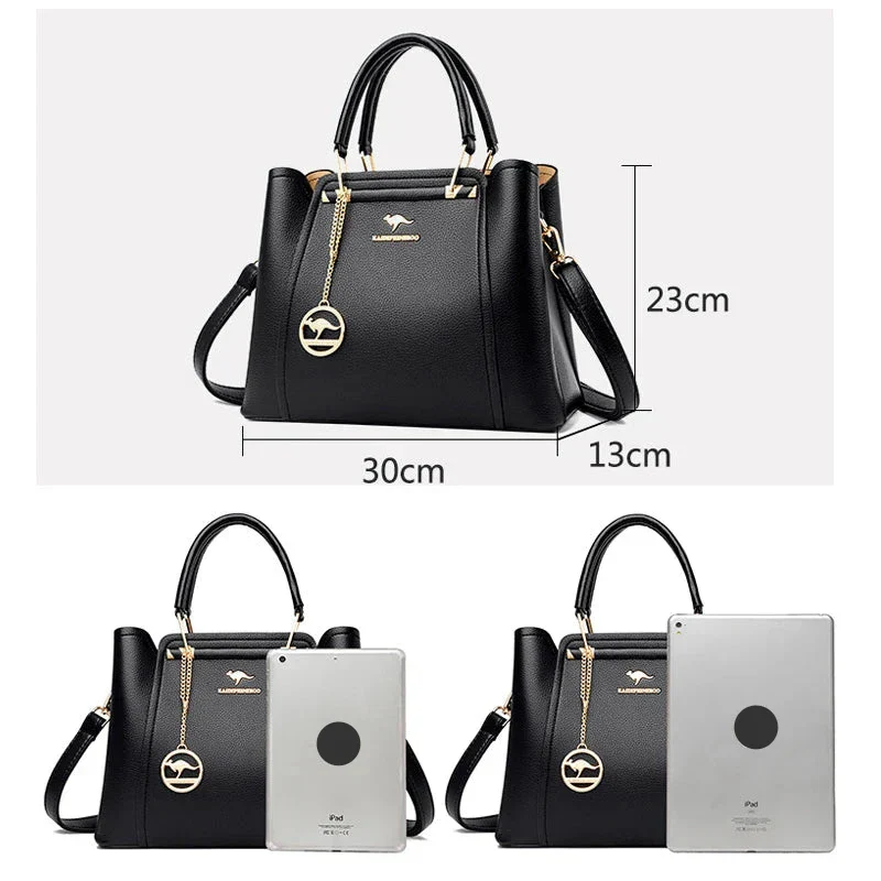 Sac bandoulière et épaule femme cuir souple luxe - Image 7