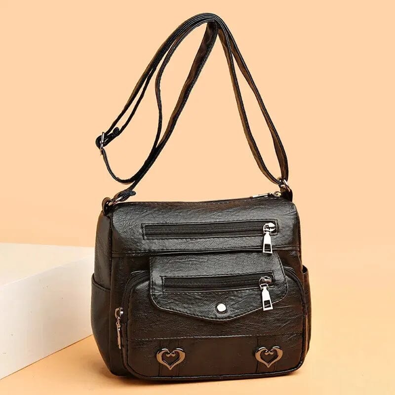Sac Bandoulière Vintage Femme en Cuir Souple 'Love' - Image 13