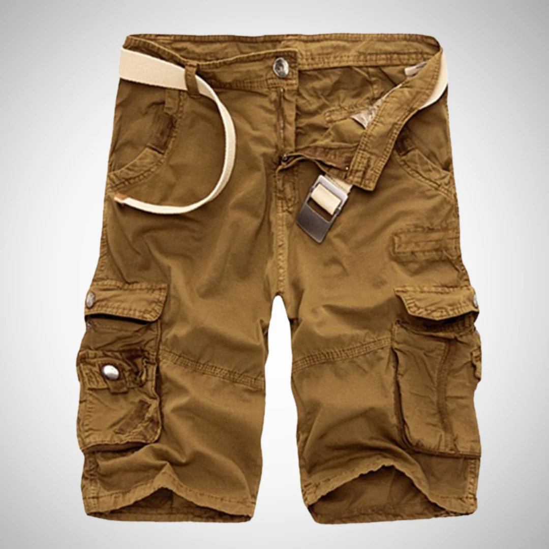 Short cargo homme – Bermuda multi-poches avec ceinture incluse - Image 4
