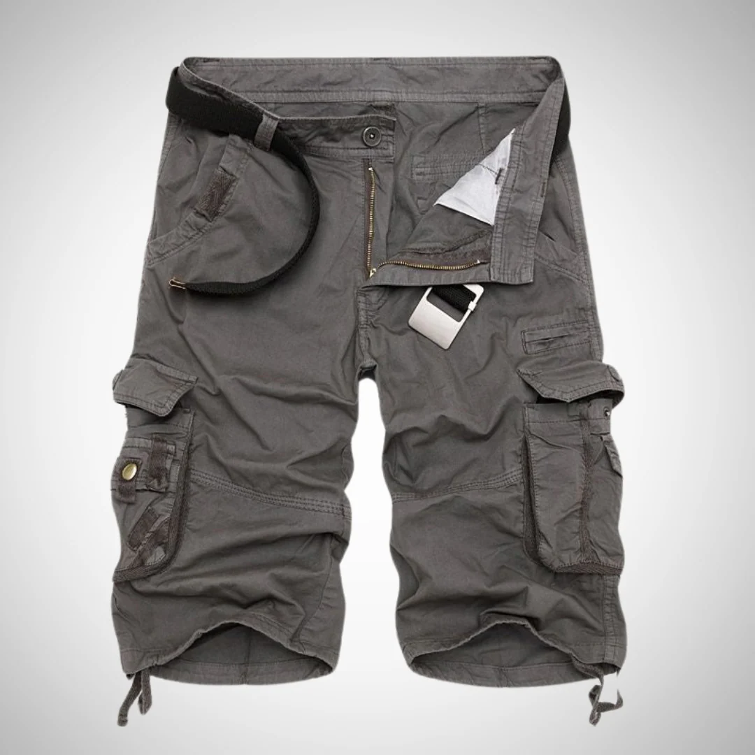Short cargo homme – Bermuda multi-poches avec ceinture incluse - Image 5