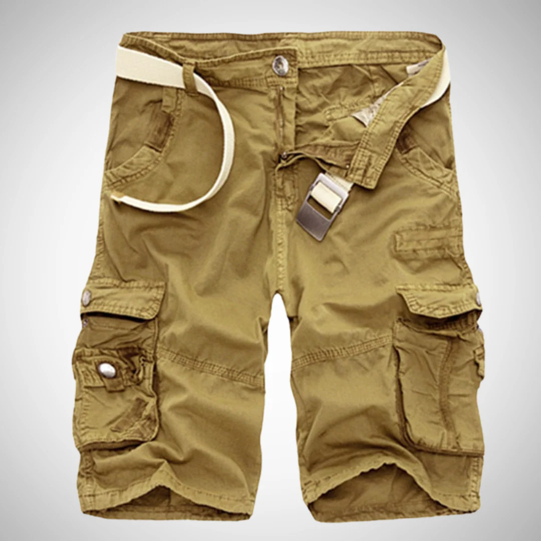 Short cargo homme – Bermuda multi-poches avec ceinture incluse - Image 6